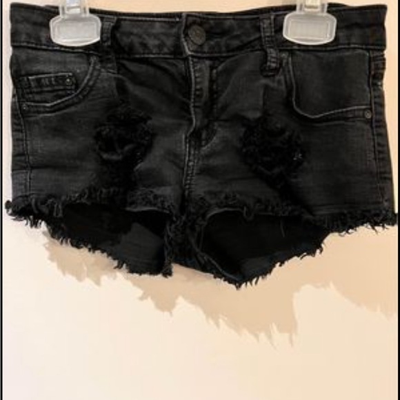 Black jeans, short shorts - Picture 1 of 2